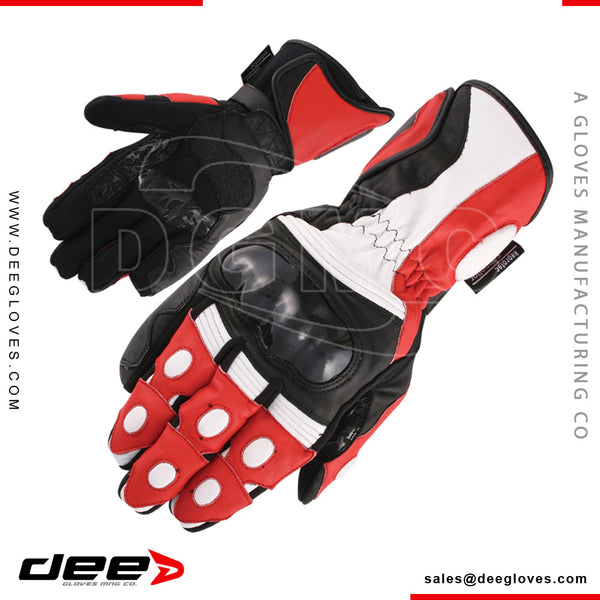 R14 lightgrip Leather Racing Motorbike Gloves