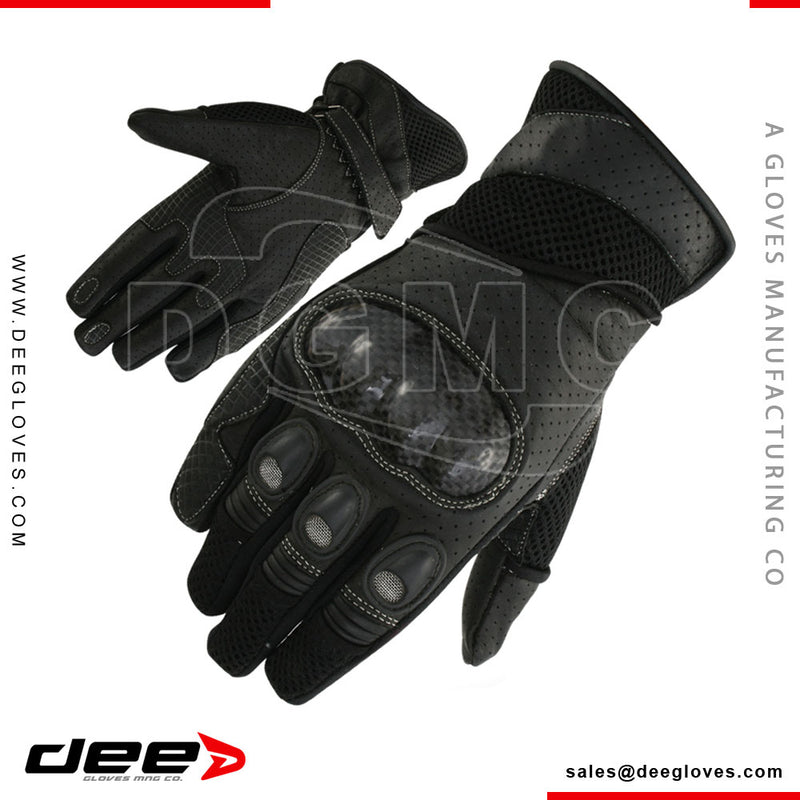 R15 lightgrip Leather Racing Motorbike Gloves