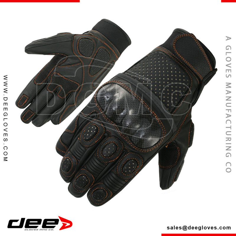 R16 lightgrip Leather Racing Motorbike Gloves