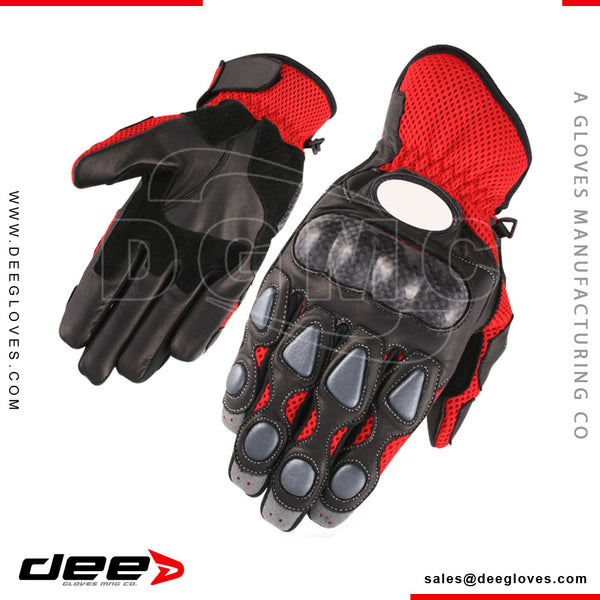 R19 lightgrip Leather Racing Motorbike Gloves
