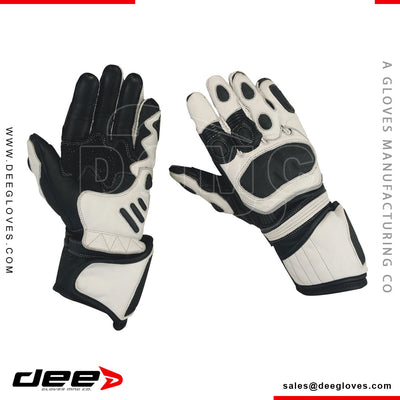 R22 lightgrip Leather Racing Motorbike Gloves