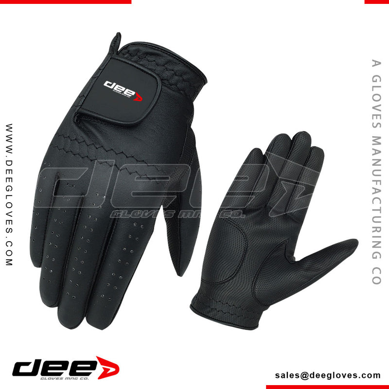 Men Golf Gloves Full Black